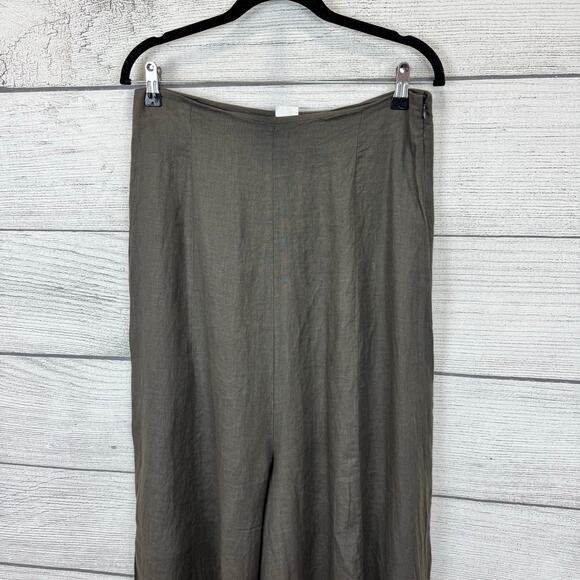 Sarah Pacini Women's Linen Cottagecore Lagenlook Harem Pants Size Medium - Picture 2 of 8